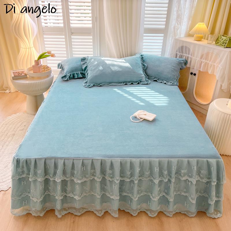 Home Textiles Classic Fashion - Falda de cama de estilo europeo