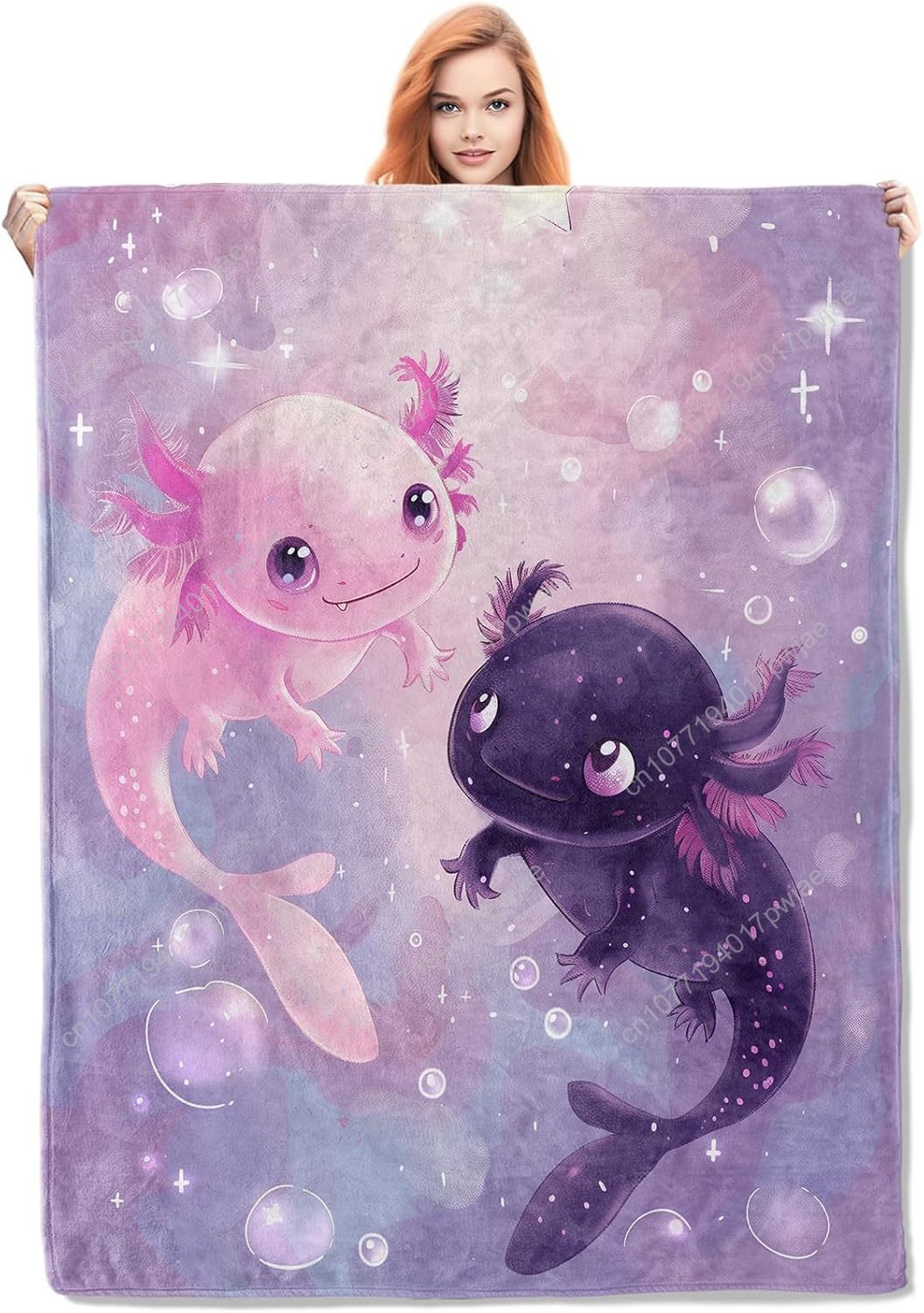 Home Textiles Usa - Manta Axolotl, lindas mantas de franela
