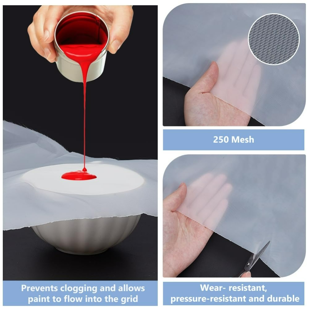 Malla de Nailon de 250 Mallas, - Home Textiles Usa reseña y precio