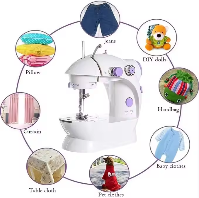 Mini máquinas de coser eléctri - Home Textiles Factory reseña y precio